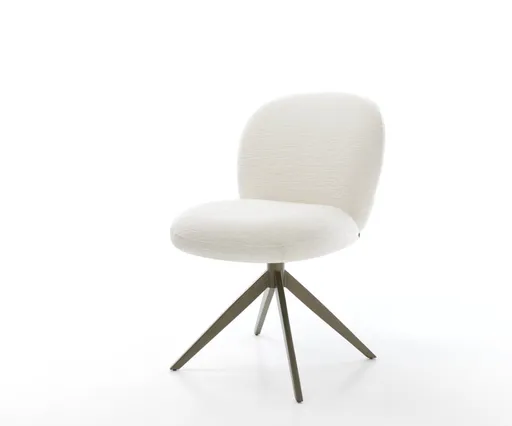 Jídelní židle Nube-Flex bouclé měkký béžová široká křížová