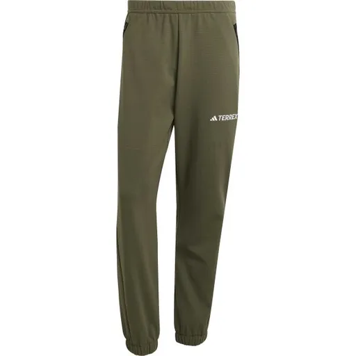 adidas TEREX MULTI KNIT PANTS Pánské outdoorové kalhoty, khaki, velikost