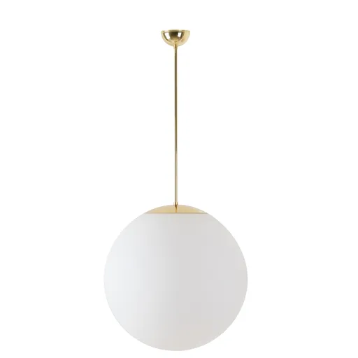 OSMONT ADR60156 ADRIA P4 závěsné skleněné svítidlo mosaz leštěná / bílá IP40 3000 K 41W LED DALI