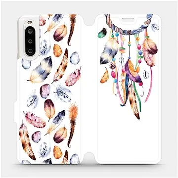 Flipové pouzdro na mobil Sony Xperia 10 II - M003S Lapač a barevná pírka (5903516240180)