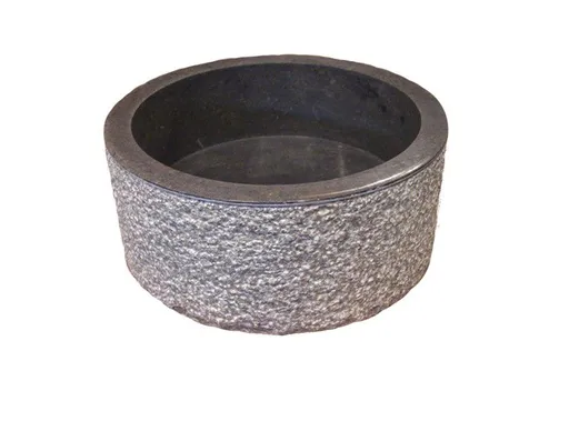 Indera MIRUM 509 Ø45 cm Black Umyvadlo z přírodního kamene