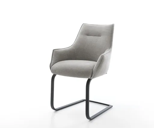 Jídelní židle Alja-Flex s područkami strukturovaná látka Měkký