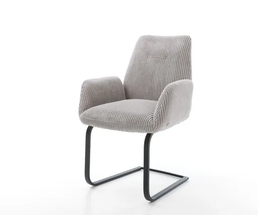 Jídelní židle Zoa-Flex konzolová podnož plochá černá manšestr