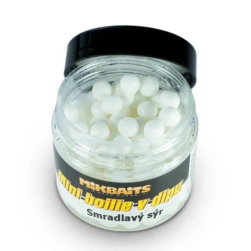 Mikbaits Mini boilie v dipu 50ml - Smradlavý sýr,Mikbaits Mini boilie v dipu 50ml - Smradlavý sýr