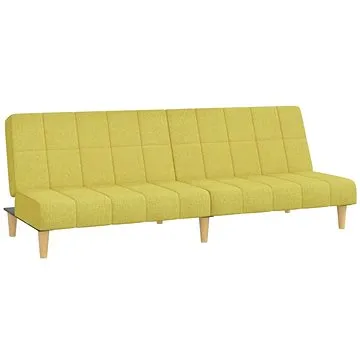 2místná rozkládací pohovka zelená textil, 337484 (337484)