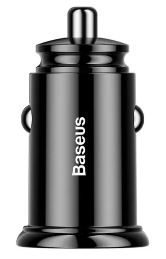 Baseus rychlonabíječka do auta 2xUSB QC3.0 30W černá