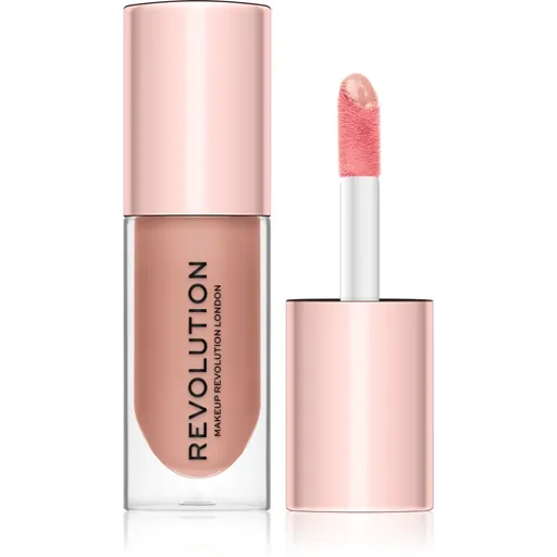 Makeup Revolution Pout Bomb lesk na rty pro větší objem s vysokým leskem odstín Candy 4.6 ml
