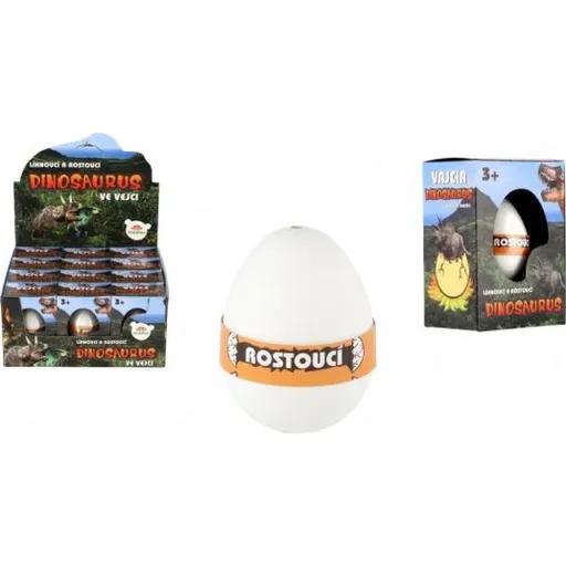 Vejce líhnoucí a rostoucí dinosaurus v krabičce