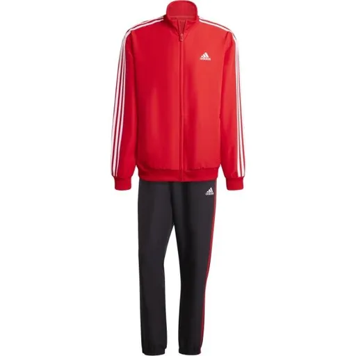 adidas 3-STRIPES WOVEN TRACKSUIT Pánská souprava, červená, velikost XXL