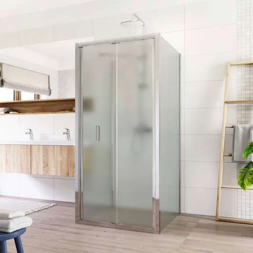 Mereo Sprchový kout, Lima, čtverec do prostoru U, zalamovací, 80x80x80 cm, chrom ALU, sklo Point CK86212K