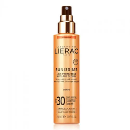 Lierac Zvláčňující tělové mléko SPF 30 Sunissime (Global Anti-Aging Protective Milk) 150 ml