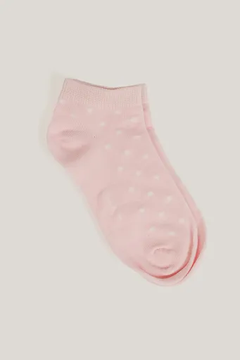 PONOŽKY GANT DOT ANKLE SOCKS SALMON