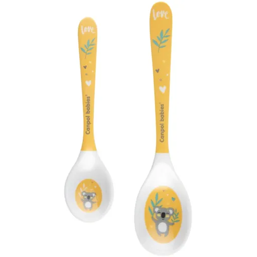 Canpol babies Exotic Animals Spoon lžička Yellow 2 ks