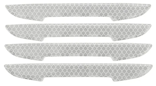 Compass 88513 COMPASS Chránič dveří samolepící DELTA stříbrný, 4 ks