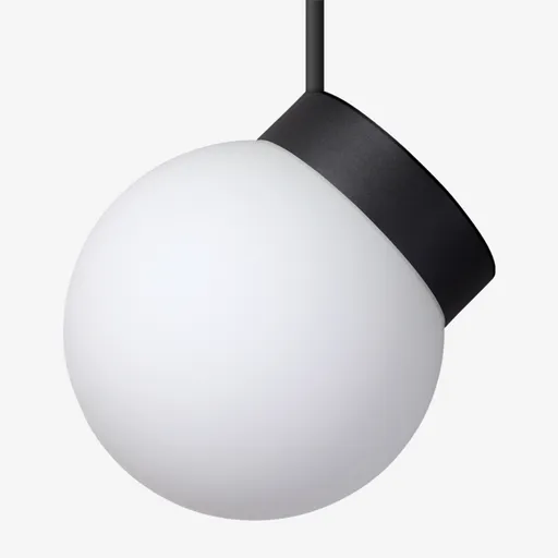 LUCIS závěsné svítidlo POLARIS ZTR 11,6W LED 3000K sklo černá opál ZTR.L1.280.45M DALI2 DALI