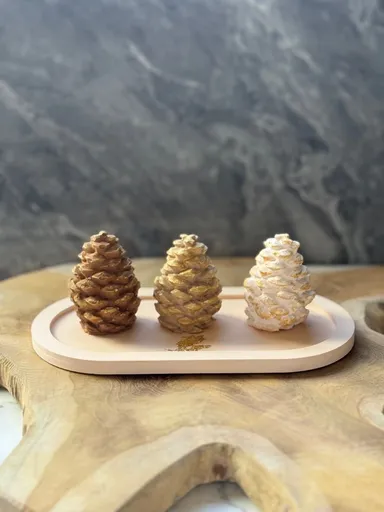 Decorative Object Set (4 Pieces) Christmas Stone Set2