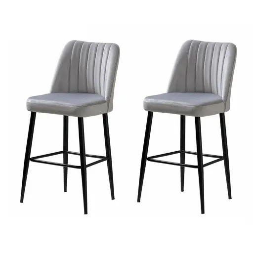 Sada barových židlí Vento Cream and Black, 2 ks, 2 ks