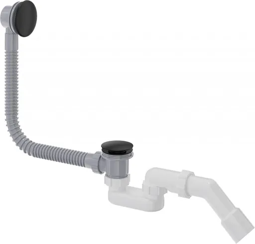 DEANTE Prizma černá odpadní souprava pro vanu, click-clack NHC_N57B