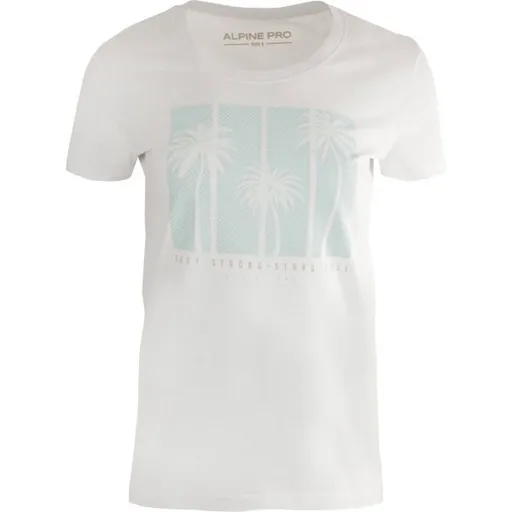 ALPINE PRO CUVA Dámské tričko, bílá, velikost