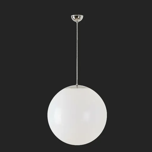 OSMONT ISI64331 ISIS S4 PM závěsné plastové svítidlo nerez leštěná / bílá IP40 3000 K 41W LED nouzové kombinované 3 h