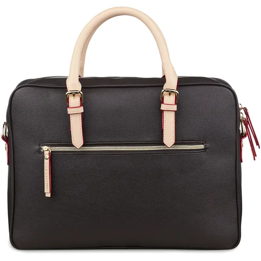 Dámská taška na notebook Bugatti Vellla - tmavě hnědá