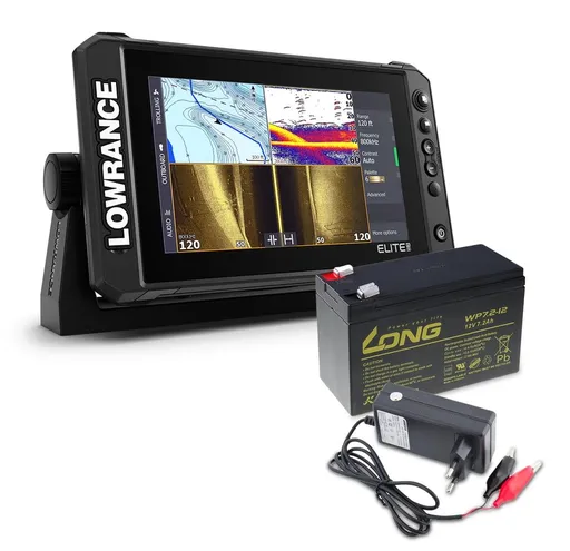 Lowrance Echolot Elite FS 9 se sondou Activeimaging 3v1 + baterie + nabíječka ZDARMA,Lowrance Echolot Elite FS 9 se sondou Activeimaging 3v1 + baterie