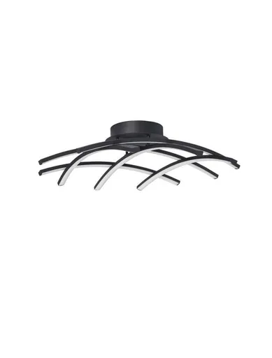 NOVA LUCE stropní svítidlo NARVI černý hliník a akryl LED 36W 230V 3000K IP20 stmívatelné 9848136