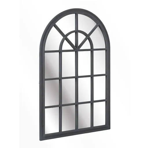 Casa Chic Savile, francouzské zrcadlo ve vzhledu okna, dřevěný rám, 120 x 80 cm