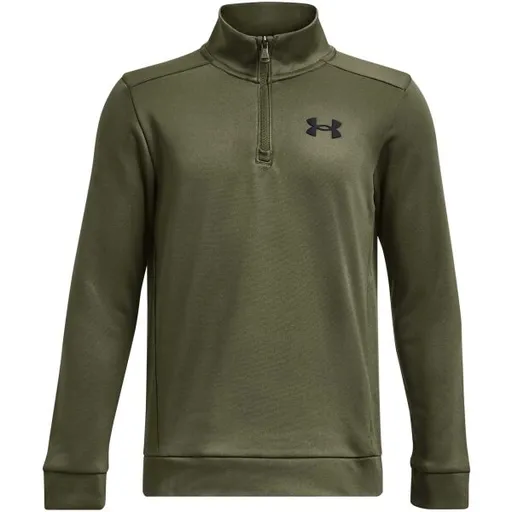 Under Armour ARMOUR FLEECE 1/4 ZIP Chlapecká mikina, khaki, velikost XL