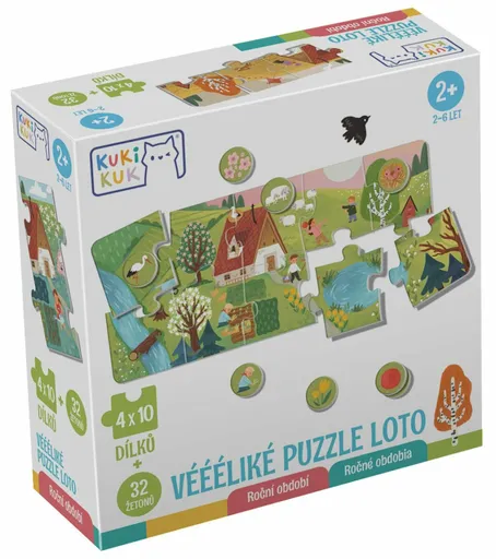 KukiKuk Véééliké Puzzle loto Roční období