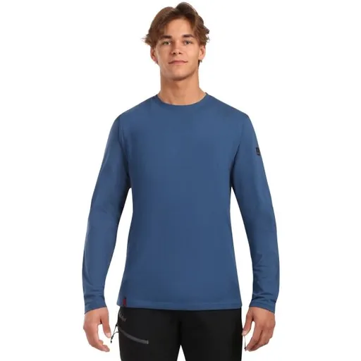 KILPI PROMOX Pánské bavlněné tričko s dlouhým rukávem, tmavě modrá, velikost