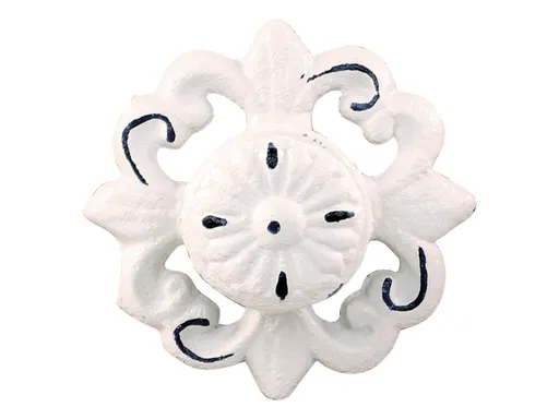 Béžová antik litinová knopka - Ø7,5*4cm Chic Antique