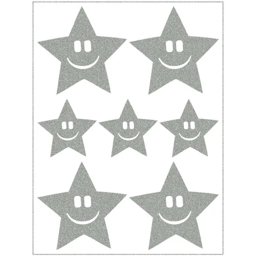 Reflexní nažehlovací motivy hvězda