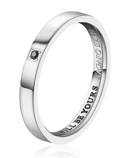 S'Agapõ Pánský snubní prsten se Swarovski krystalem For Love SFV32 67 mm