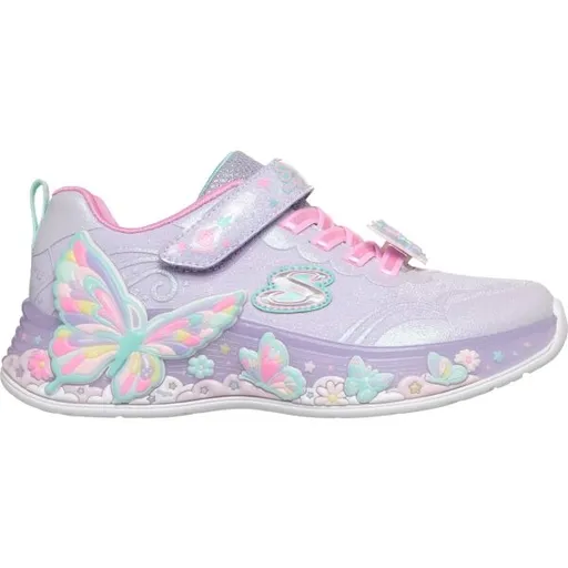 Skechers BUTTERFLY BLISS Dívčí sportovní tenisky, fialová, velikost