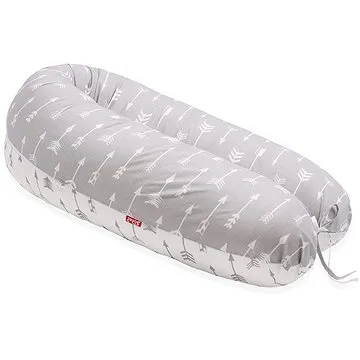 SCAMP Kojící polštář 155 × 30 cm, ArrowGrayWhite (5999546243178)