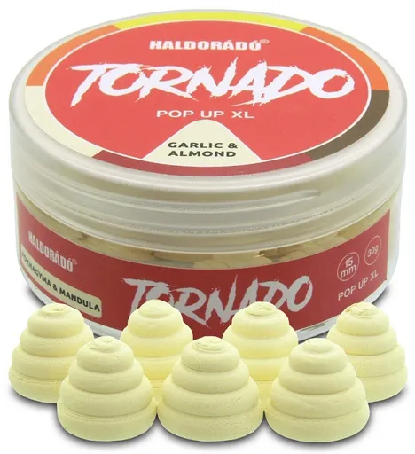 Haldorádó Pop-Up Nástraha Tornado XL 15mm 30g - Česnek-mandle,Haldorádó Pop-Up Nástraha Tornado XL 15mm 30g - Česnek-mandle