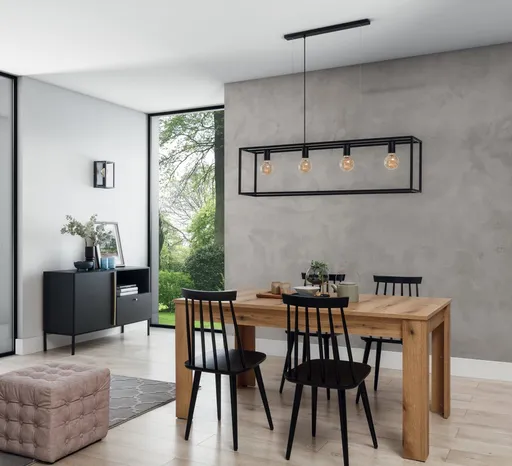 Furtim 122x120x23cm závěsná 4 černý