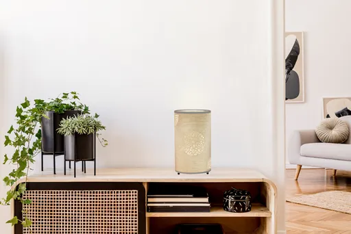 Stolní lampa Perla E14 béžová