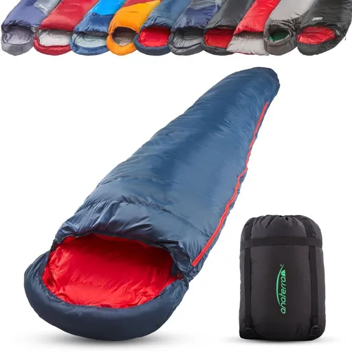 Spací pytel mumie do max. teploty -15°C, 230 x 80 cm