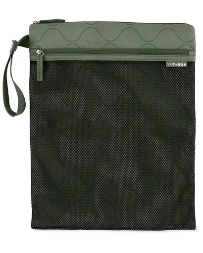 SKIP HOP Sáček nepremokavý Grab & go Dark sage 30 x 38 cm