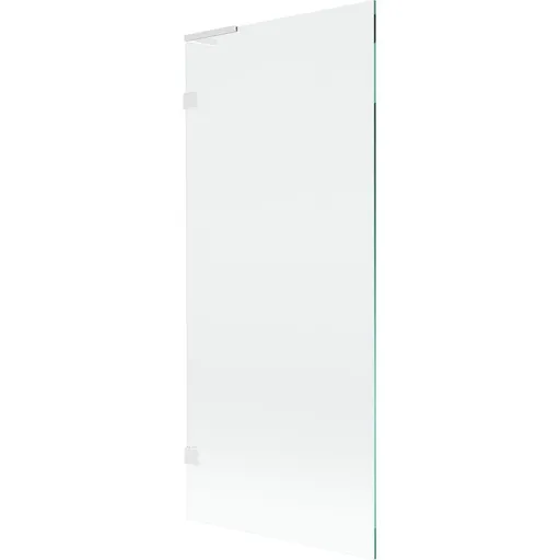 MEXEN/S Lunar L vanová zástěna FIX 80 x 150, transparent, bílá 897L-080-000-20-00