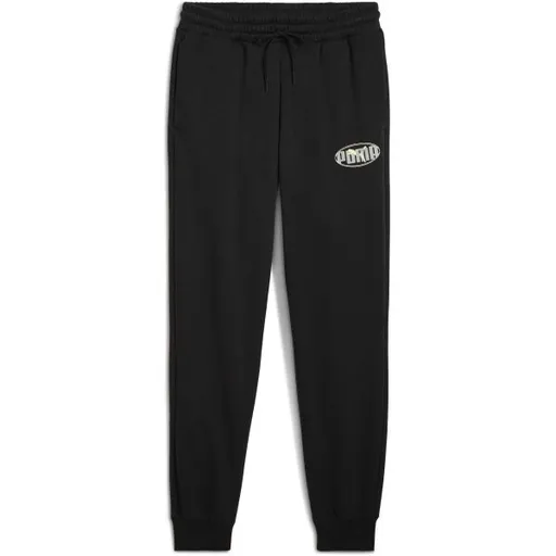 Puma ESSENTIALS LOGO LAB SWEAT PANT Pánské tepláky, černá, velikost