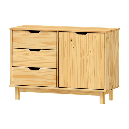 Komoda 1 dveře + 3 zásuvky BONITO 2 lak