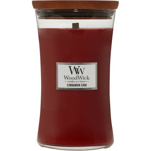 WoodWick Vonná svíčka váza velká Cinnamon Chai, 609 g