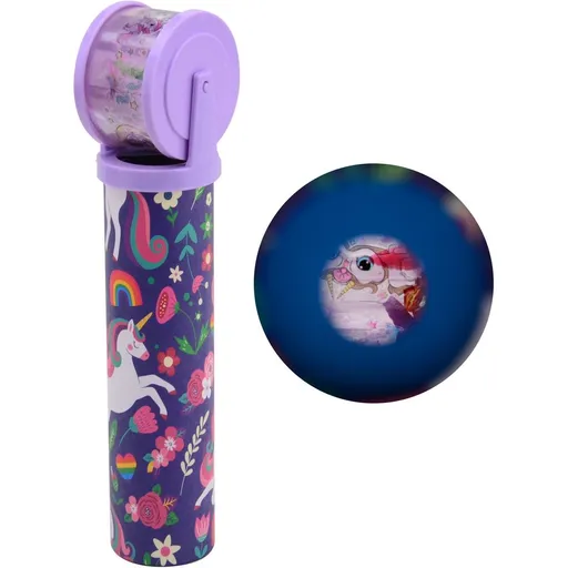 Kaleidoskop jednorožec s otočnou čočkou