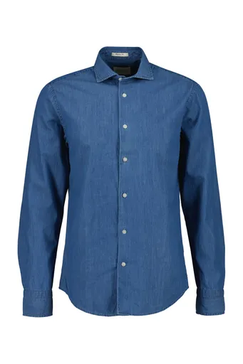 KOŠILE GANT REG INDIGO TWILL SHIRT SEMI LIGHT BLUE