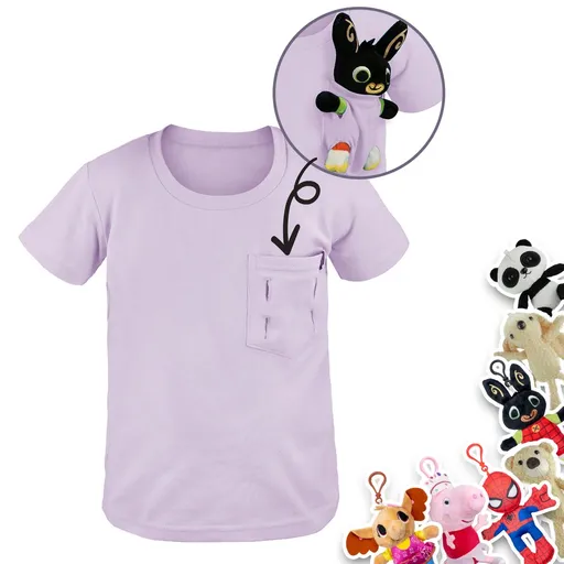 Bontis Tričko s kapsičkou na hračku - Lila | 104/110