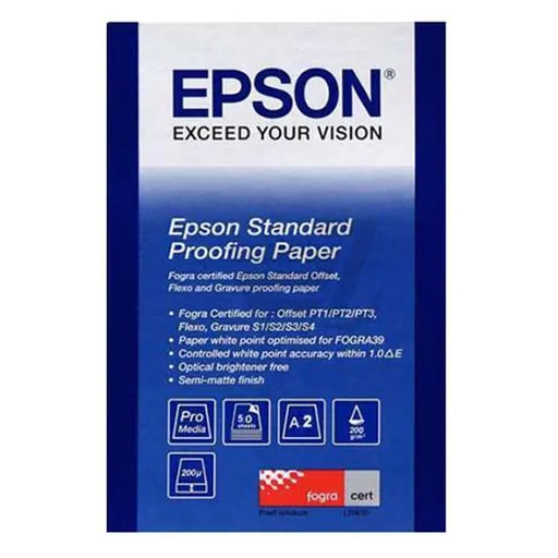 Epson Standard Proofing Paper S045006 C13S045006, 205 g/m2, A2, 50ks, polomatný, inkoustový, bílý, foto papír