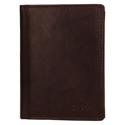 Pánská kožená peněženka Lagen Thores - tmavě hnědá